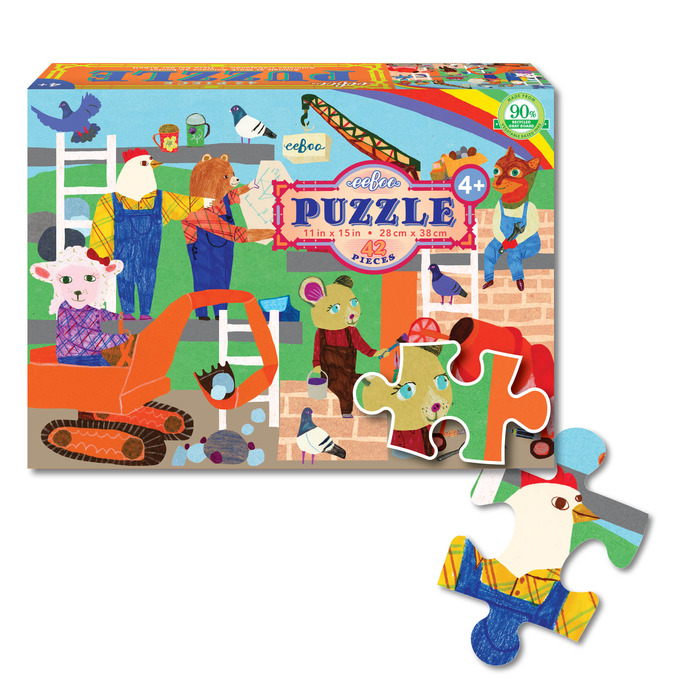 Animals at Work 42-Piece Puzzle