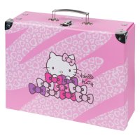 BAAGL Skládací školní kufřík Hello Kitty Sweet Leopard s kováním