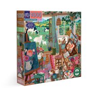 Chata umělkyně, puzzle - 1000 dílků eeBoo