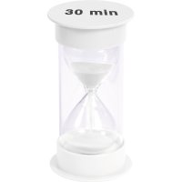 Přesýpací hodiny / časovač - 30 minut (bílé)