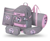 BAAGL SET 5 Skate Kuromi Grey: batoh, penál, sportovní taška, ledvinka, obal na notebook GRS