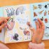 Wonderful Animals Shiny Stickers Book, 190+ stickers with handle, eeBoo