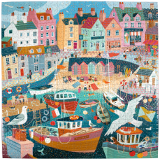 Seaside Harbor 1000 Piece Puzzle, eeBoo
