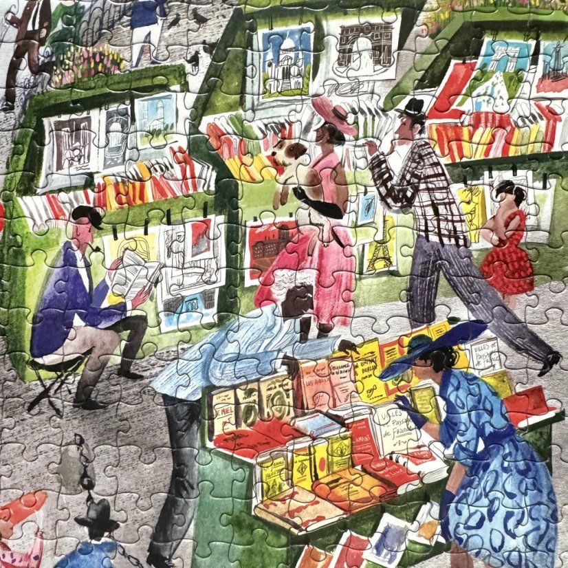 Paris Bookseller 1000 Piece Puzzle, eeBoo