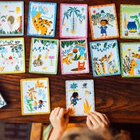 Create a Story Cards - Volcano Island