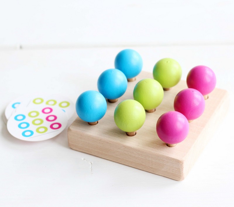 Mamiee wooden logic game Balls