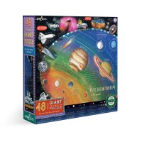 Sluneční soustava 48 velkých dílků - dětské puzzle, eeBoo