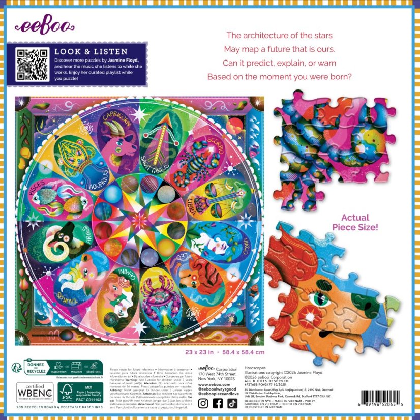 Horoscopes -  1000 Piece Puzzle, eeBoo