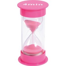 Přesýpací hodiny / časovač - 4 minuty (růžové)