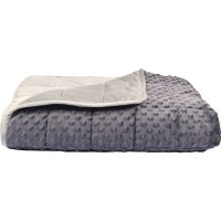 Zátěžová deka pro relaxaci 100 x 150 cm, 4 kg - šedá, jedna strana s výstupky