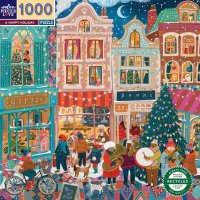 Puzzle Veselé Vánoce1000 dílků, eeBoo