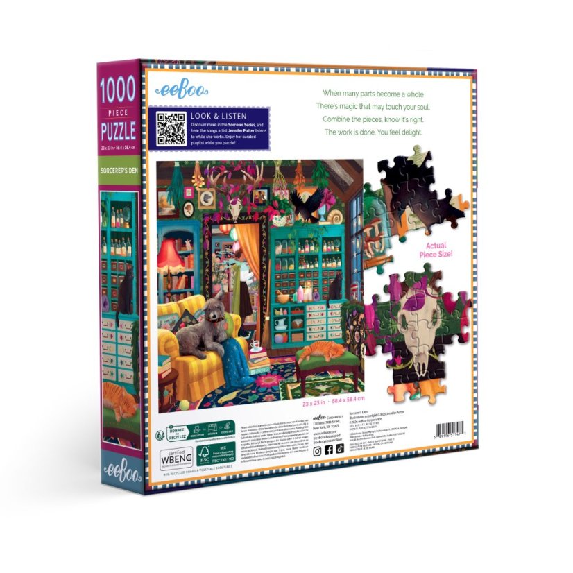 Kouzelníkova komnata - puzzle 1000 dílků, eeBoo