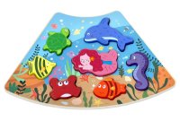 Dřevěné puzzle Podvodní svět propojitelné