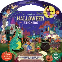Halloween - kniha 200+  lesklých samolepek s úchytem, eeBoo