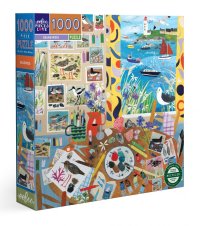 Puzzle Mořští ptáci, puzzle 1000 dílků eeBoo