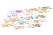 Wissner Hrací peníze Bankovky Eura 140 ks