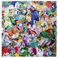Hummingbirds and Gems 1000 Piece Puzzle