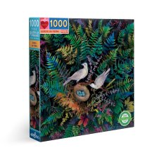Puzzle Ptáčci v kapradí 1000 dílků - eeBoo