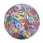 Seahorses,  Shells & Coral 500 Piece Round Puzzle, eeboo