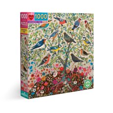 Puzzle Zpěvní ptáci 1000 dílků, eeBoo