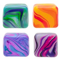 Schylling NeeDoh Mačkací kostka Nice Cube Swirl - střední (různé barevné varianty)