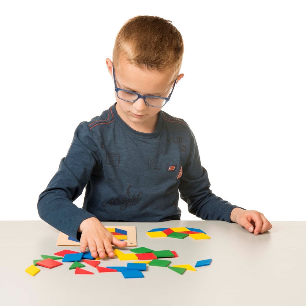 Dřevěná didaktická mozaika pro děti