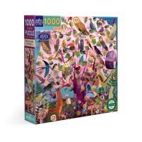 Soví parlament - puzzle 1000 dílků, eeBoo