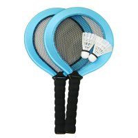 Badmintonová sada - modro černé pálky, 2 košíčky