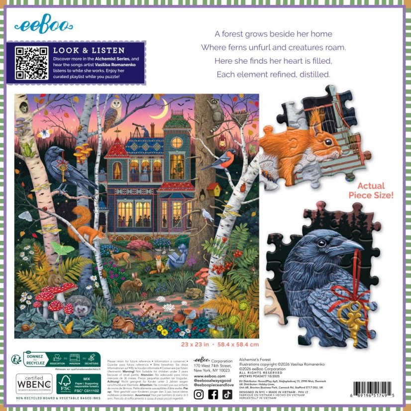 The Alchemist's Forest-  1000 Piece Puzzle, eeBoo