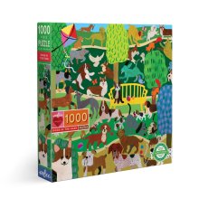 Puzzle Psi v parku 1000 dílků, eeBoo