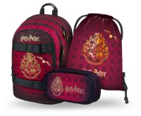 BAAGL SET 3 Skate Harry Potter Bradavice vínový: batoh, penál, sáček GRS