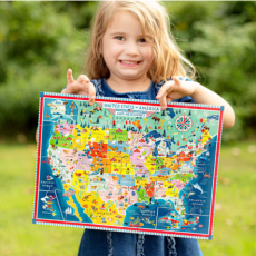 Mapa USA - 20 dílků, eeBoo