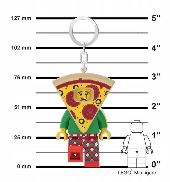 LEGO Iconic svítící Klíčenka figurka Pizza