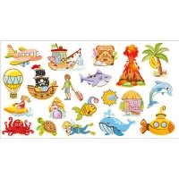 Double sided figures for Mega Magnetic Board "Sea"