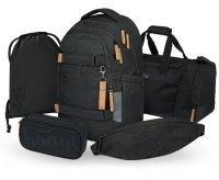 BAAGL SET 5 Skate Max Darkness: batoh, penál, sáček, sportovní taška, ledvinka