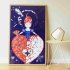 Mozaika Srdcová královna - Samolepkový plakát