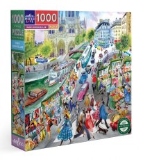 Puzzle Pařížští knihkupci 1000 dílků, eeBoo