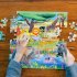 Zvířátka ze savany - dětské puzzle 64 dílků, eeBoo