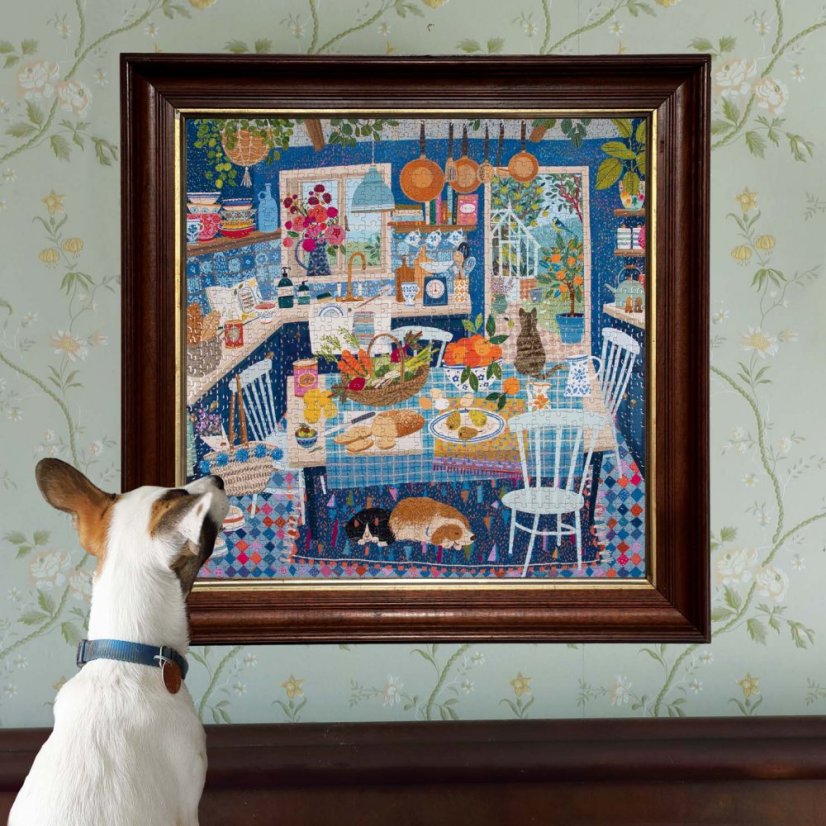 Blue Kitchen 1000 Piece Puzzle, eeBoo
