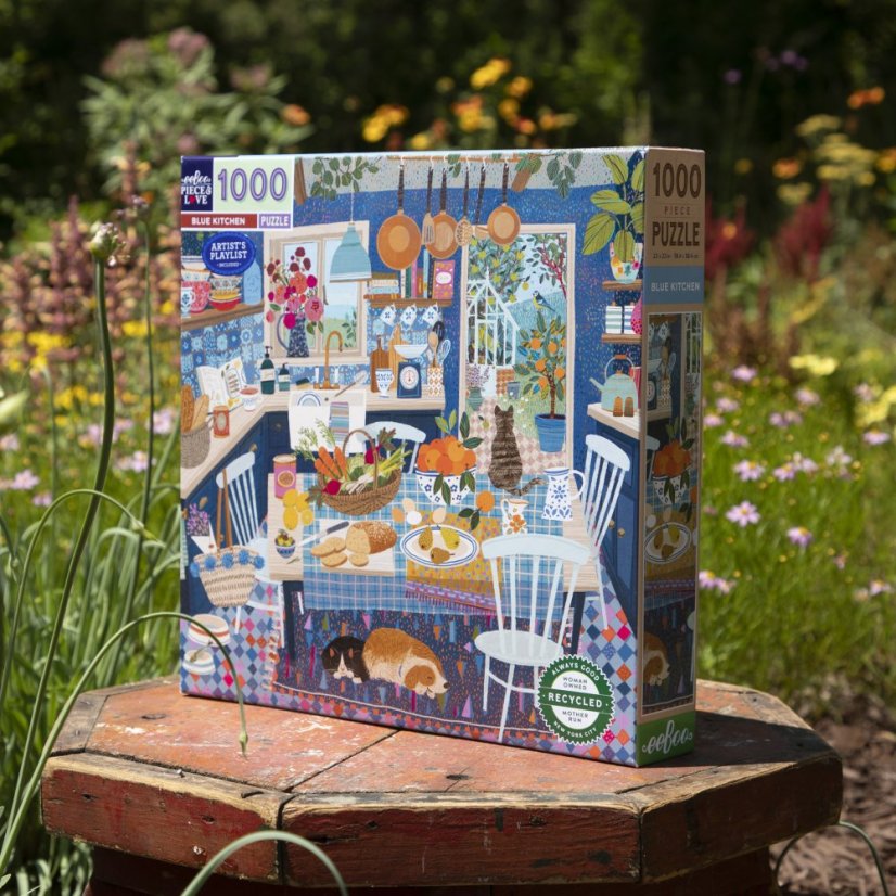 Blue Kitchen 1000 Piece Puzzle, eeBoo