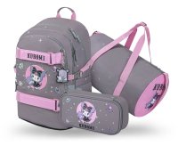 BAAGL SET 3 Skate Kuromi Grey: batoh, penál, sportovní taška GRS