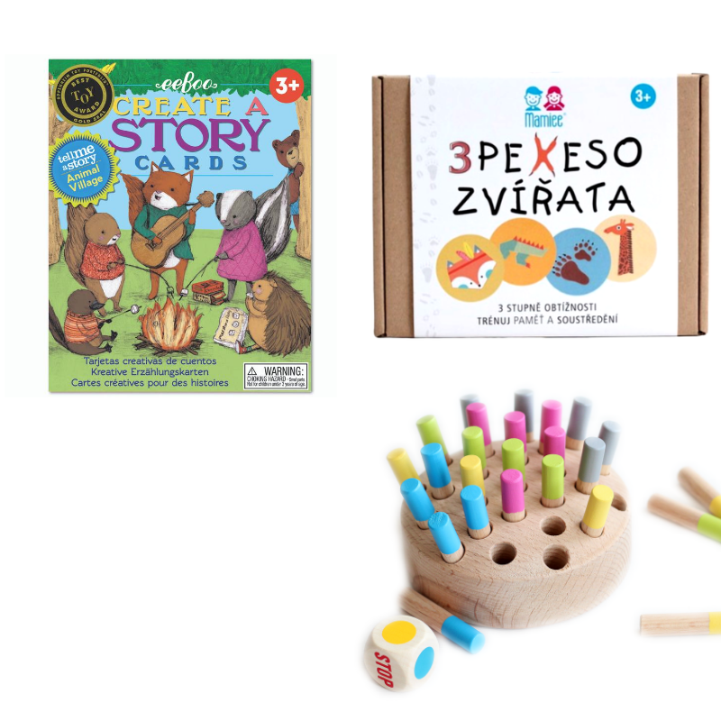 Výhodný set  - 3x Vzdělávací bestseller hry pro předškoláky 3 - 5 let - všeobecný rozvoj