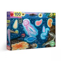 Puzzle Světélkující svět 100 dílků, eeBoo