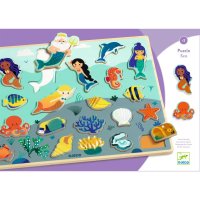 DJECO Dřevěné Puzzlo Sea - 22pcs