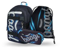 BAAGL 3 SET Skate Bluelight: batoh, penál, sáček