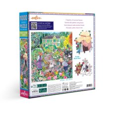 French Flower Garden -  1000 Piece Puzzle, eeBoo