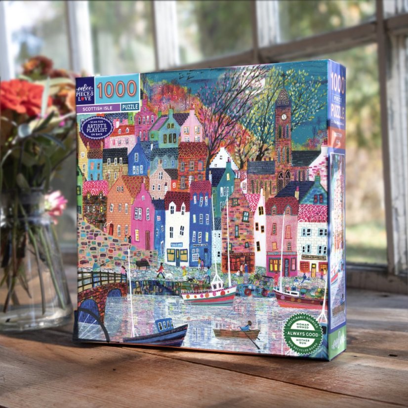 Skotský ostrov - puzzle 1000 dílků, eeBoo