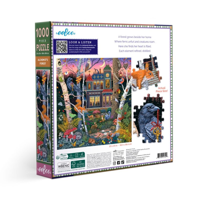 The Alchemist's Forest-  1000 Piece Puzzle, eeBoo