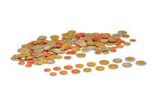 Wissner Hrací peníze Mince Eura 160 ks