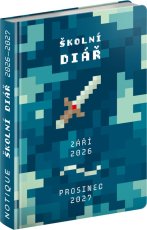 Školní diář Gamer (září 2026 – prosinec 2027), 9,8 x 14,5 cm